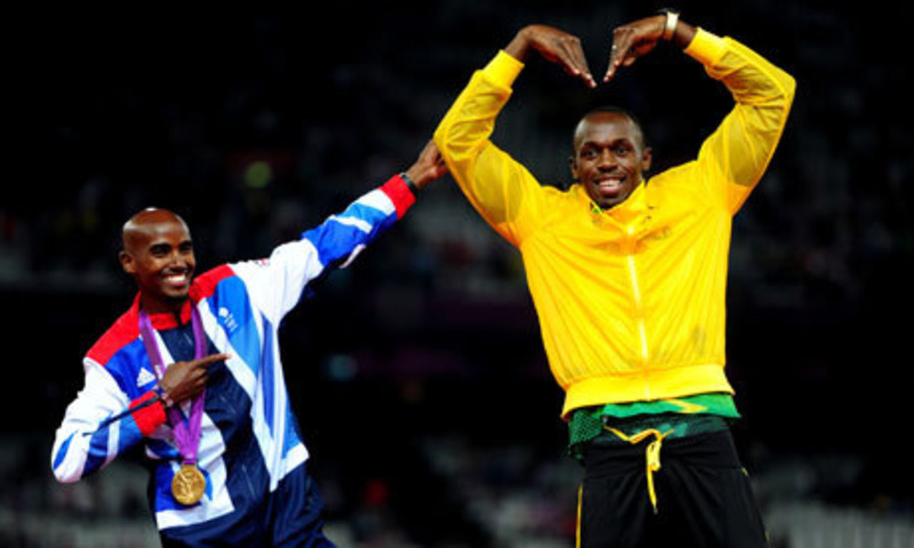 Usain Bolt and Mo Farah